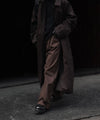 【ssstein】 BRUSHED CHINO ONE TUCK WIDE PANTS - BROWN