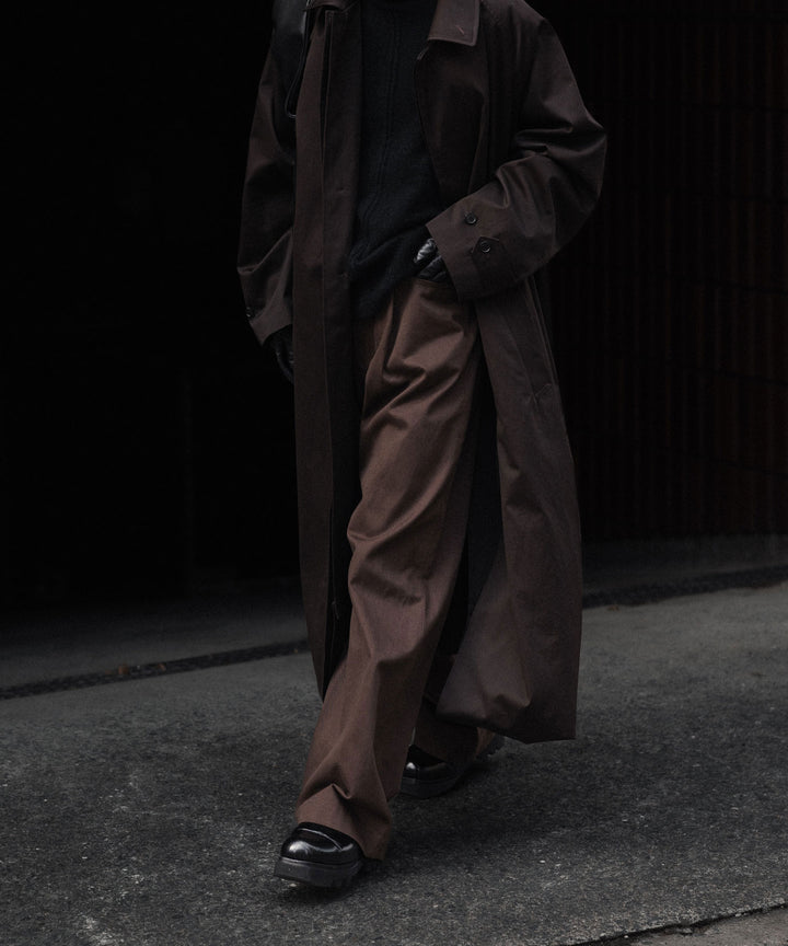 ssstein(シュタイン)のBRUSHED CHINO ONE TUCK WIDE PANTS - BROWNの公式通販サイトsession福岡セレクトショップ