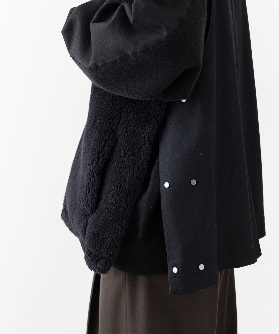 stein(シュタイン)の23AWコレクションWOOL FUR REVERSIBLE VESTのBLACK