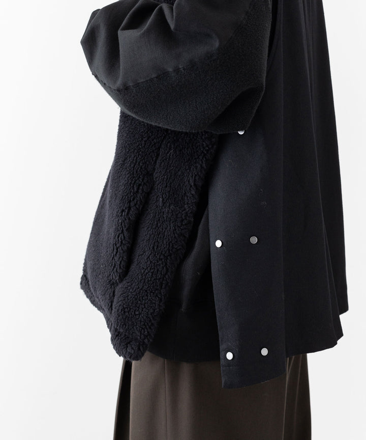 stein(シュタイン)の23AWコレクションWOOL FUR REVERSIBLE VESTのBLACK