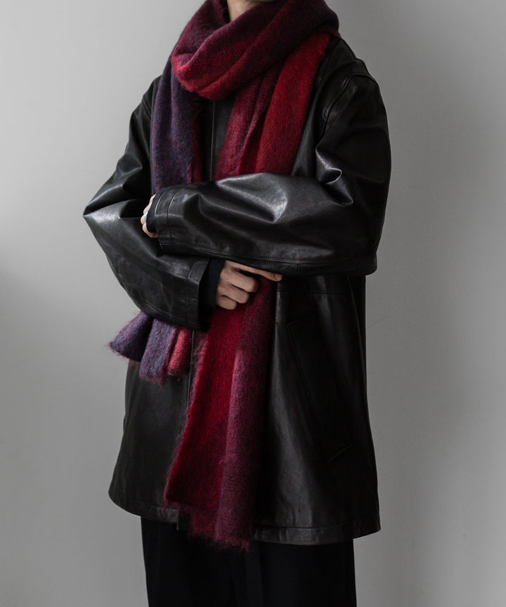 stein(シュタイン)の23AWコレクションGRADATION MOHAIR MUFFLER のRED sessionセッション福岡セレクトショップ 公式通販サイト 