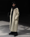 【 VEIN 】FIBRIL POPLIN PADDING BALMACAAN COAT - L.BEIGE