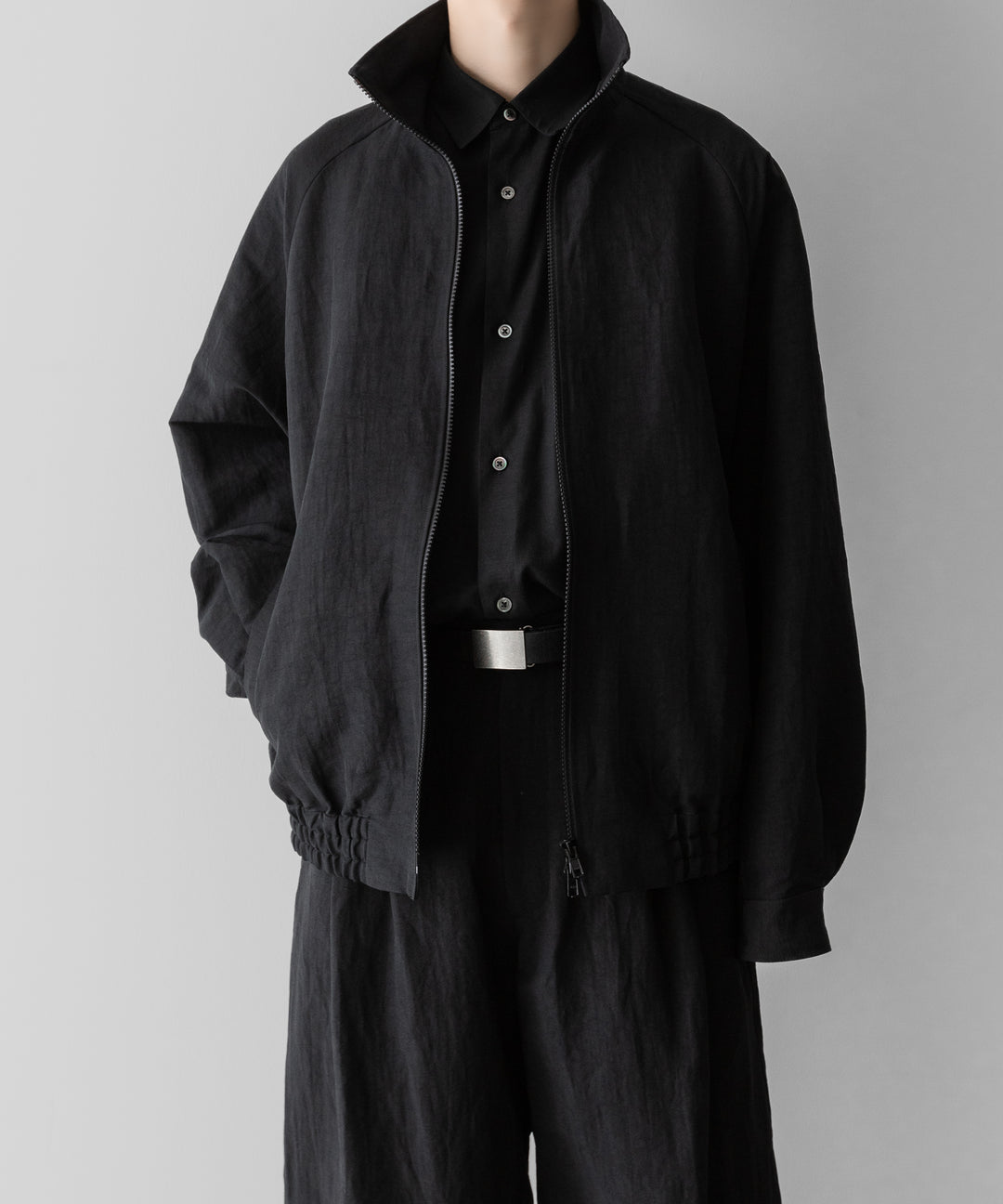 ssstein(シュタイン)のLI/NY POPLIN WIDE EASY TROUSERS - BLACKの公式通販サイトsession福岡セレクトショップ