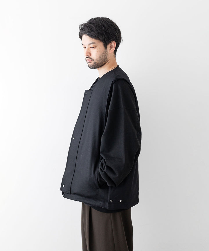 stein(シュタイン)の23AWコレクションWOOL FUR REVERSIBLE VESTのBLACK