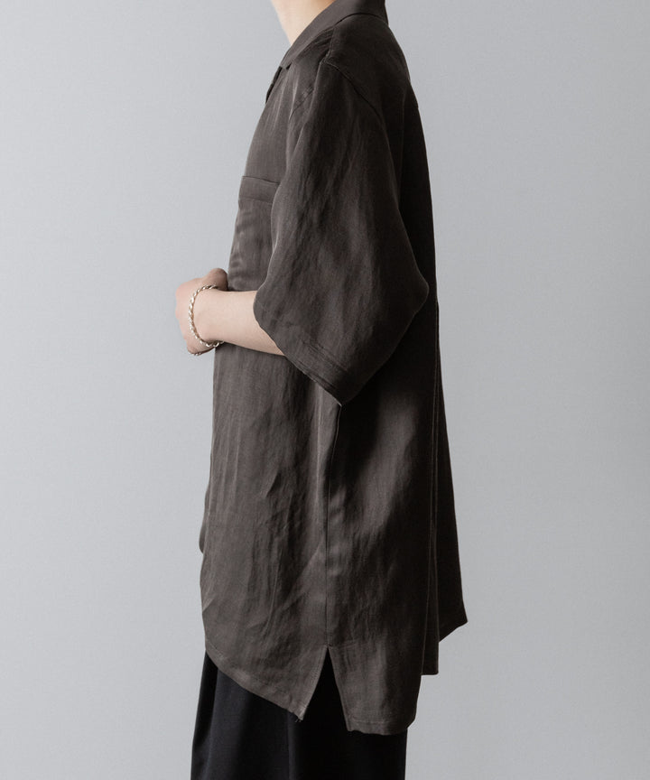 ssstein(シュタイン)のVIS/LI TWILL OVERSIZED OPEN COLLAR SS SHIRT - KHAKIの公式通販サイトsession福岡セレクトショップ