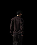 画像をギャラリービューアに読み込む, ssstein(シュタイン)のSLUB COTTON KNIT SKIPPER LS - DARK BROWNの公式通販サイトsession福岡セレクトショップ
