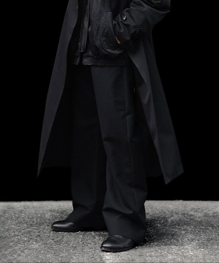 ssstein(シュタイン)のDOUBLE WEAVE COTTON ROUND PANTS - BLACKの公式通販サイトsession福岡セレクトショップ