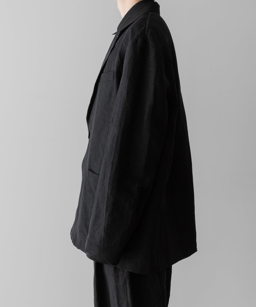 ssstein(シュタイン)のLI/NY POPLIN SINGLE BREASTED JACKET - BLACKの公式通販サイトsession福岡セレクトショップ