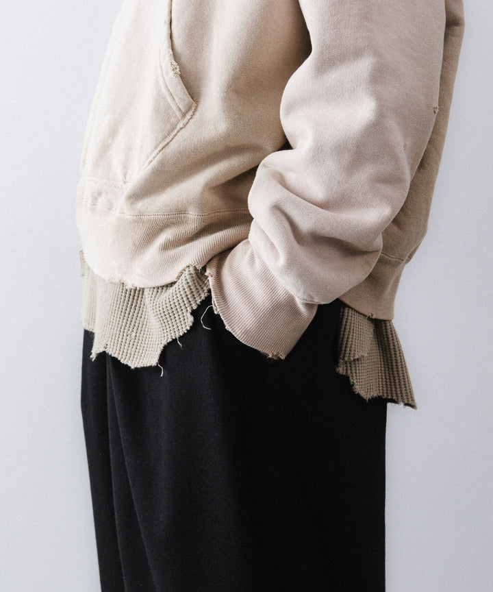 concause-コンコースのFRONT ZIP AFTER HOODIEのBEIGE公式通販サイトsession福岡セレクトショップ