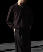 画像をギャラリービューアに読み込む, ssstein(シュタイン)のSLUB COTTON KNIT SKIPPER LS - DARK BROWNの公式通販サイトsession福岡セレクトショップ
