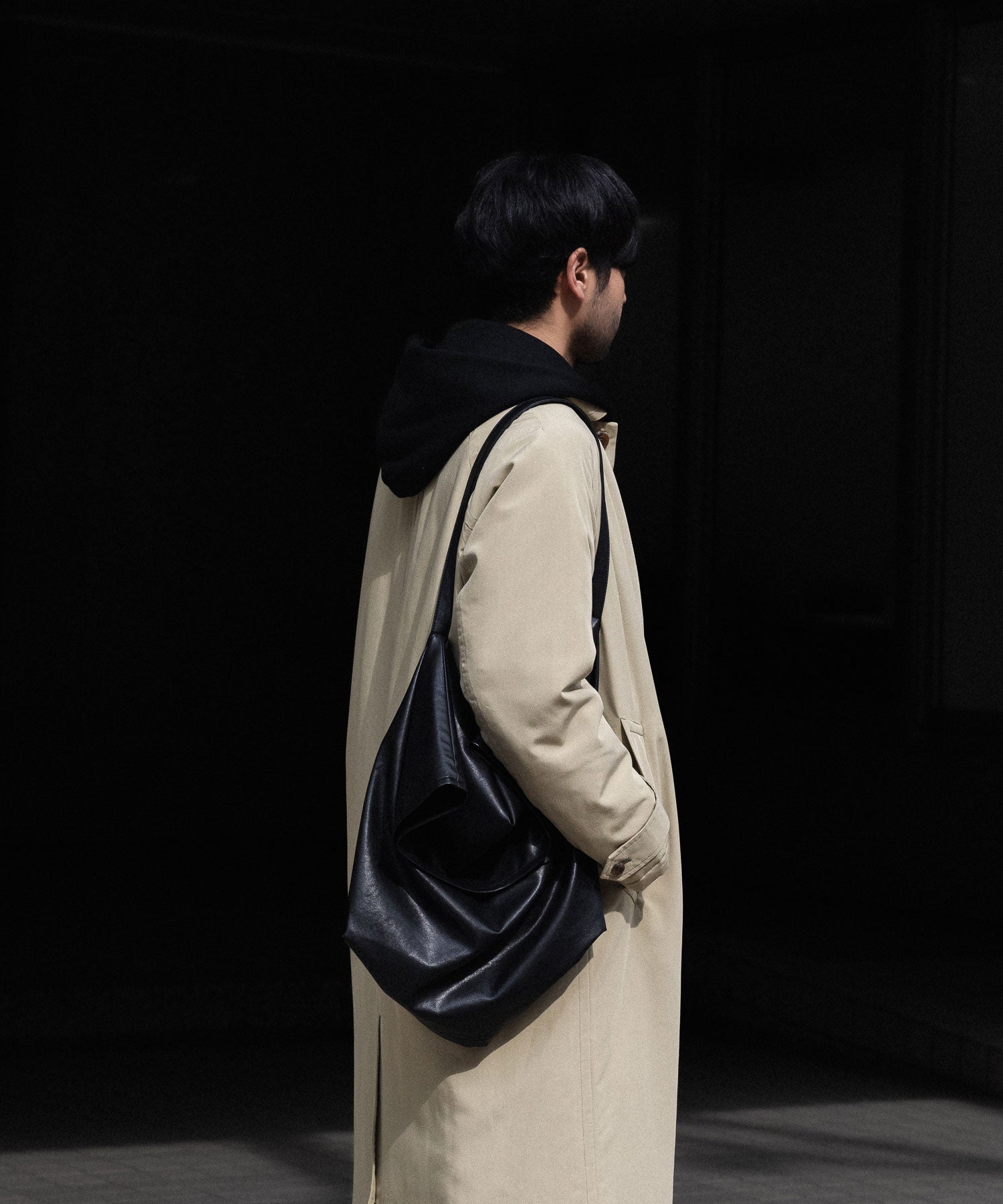 ATTACHMENT アタッチメントのSYNTHETIC LEATHER SHOULDER BAG - BLACKの公式通販サイトsession福岡セレクトショップ