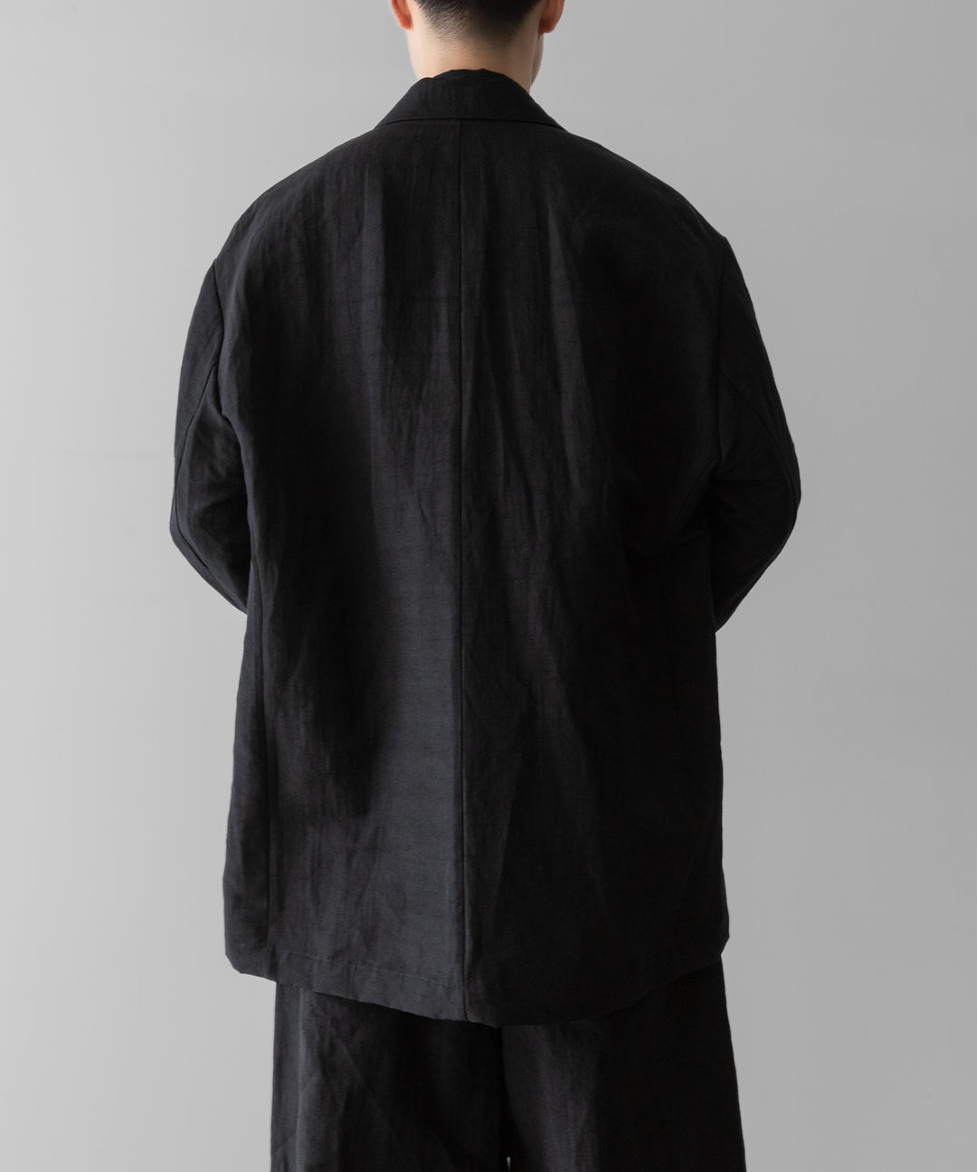 ssstein(シュタイン)のLI/NY POPLIN SINGLE BREASTED JACKET - BLACKの公式通販サイトsession福岡セレクトショップ