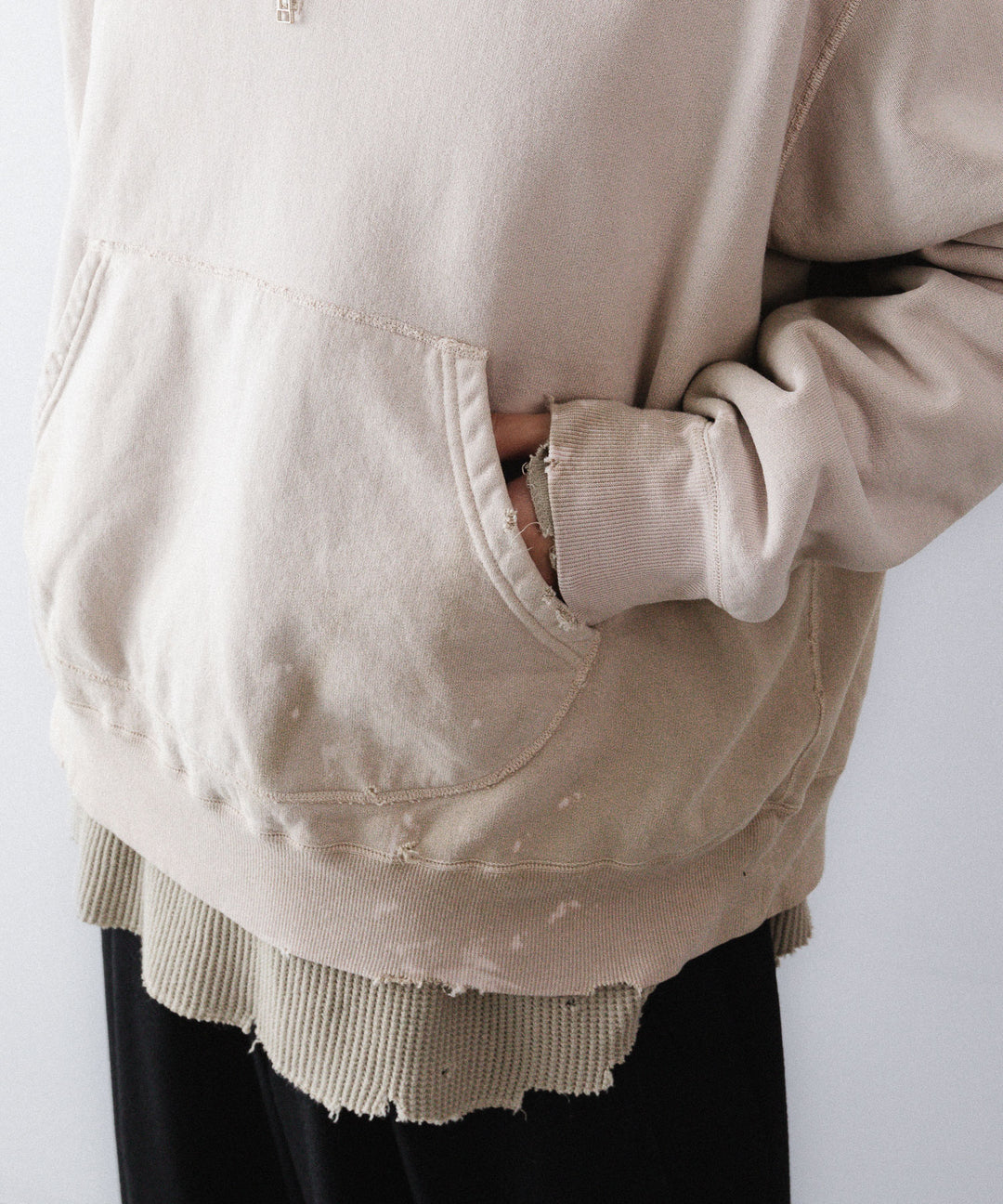 concause-コンコースのFRONT ZIP AFTER HOODIEのBEIGE公式通販サイトsession福岡セレクトショップ