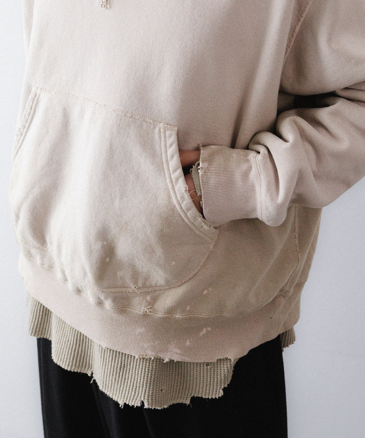 concause-コンコースのFRONT ZIP AFTER HOODIEのBEIGE公式通販サイトsession福岡セレクトショップ