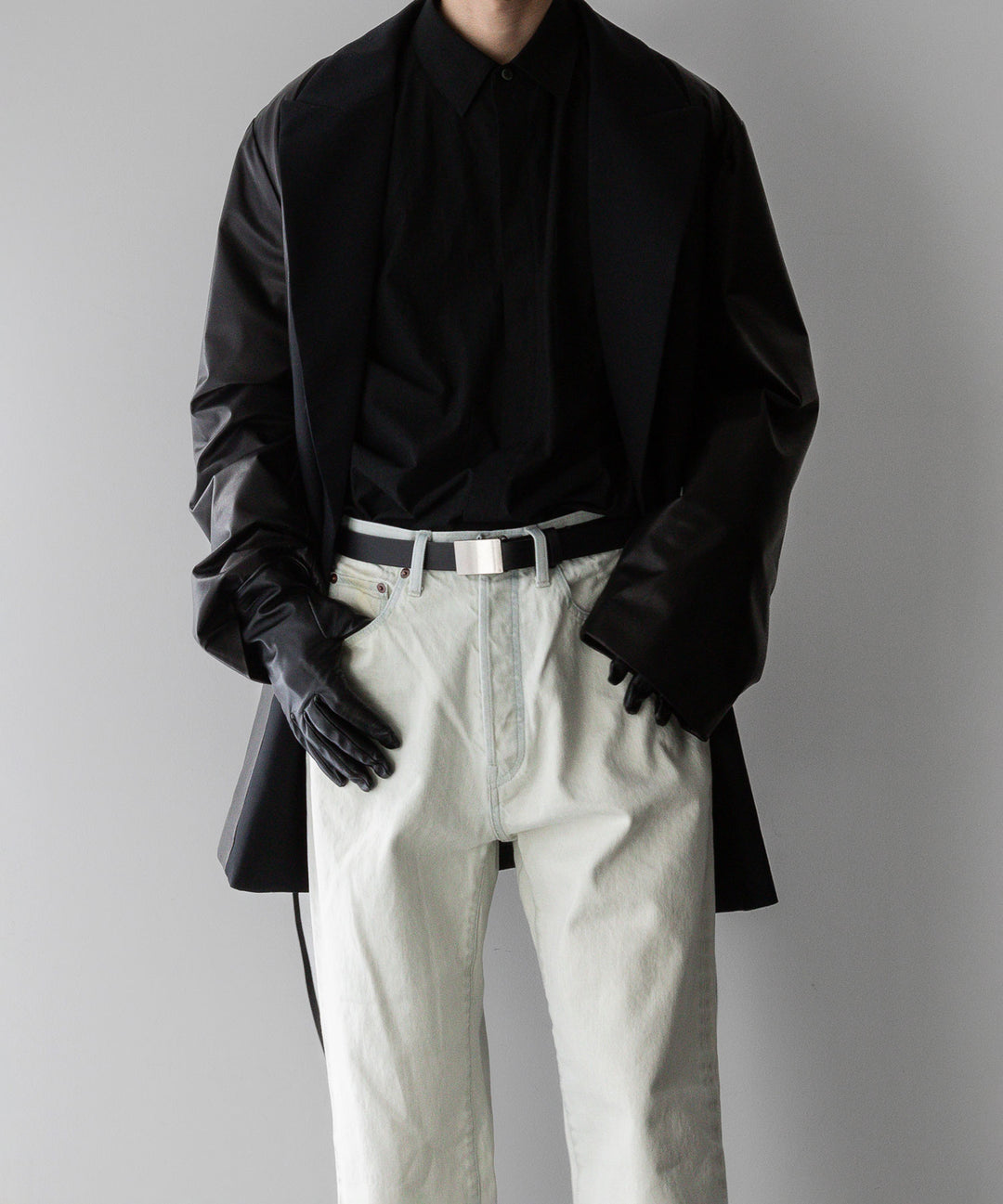 stein(シュタイン)の24SSコレクションCONTRUST PEAK LAPELS JACKETのBLACK sessionセッション福岡セレクトショップ 公式通販サイト
