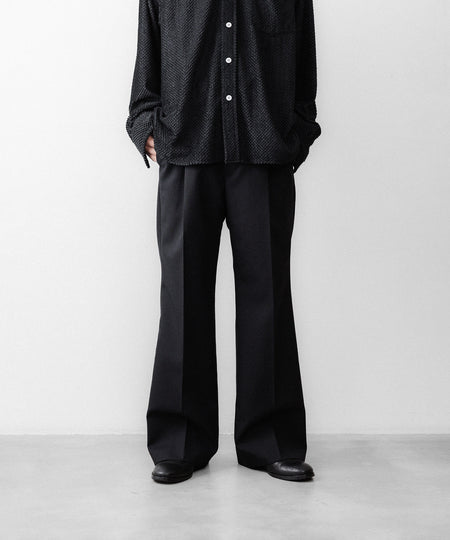 【paratrait】WOOL NONKE SLACKS - BLACK