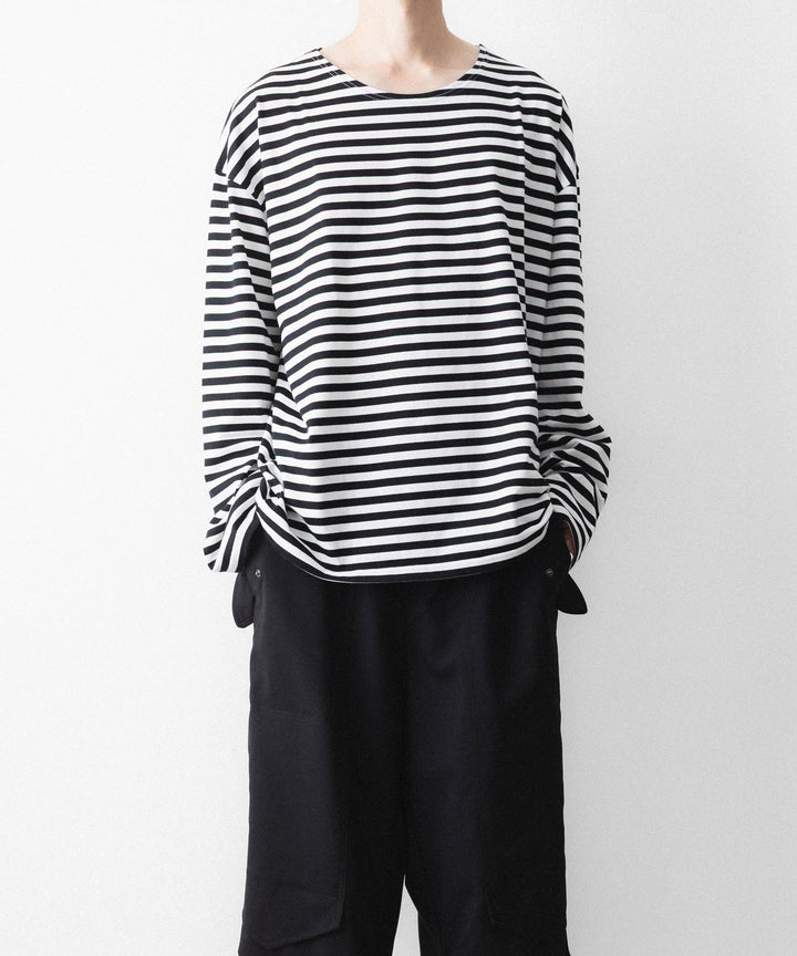 REVERBERATE リバーバレイトのBORDER LONG T SHIRTのBLACK 公式通販サイトsession福岡セレクトショップ
