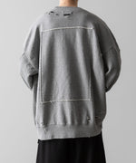 画像をギャラリービューアに読み込む, 【ssstein】OVERSIZED REBUILD SWEAT LS - TOP GREY
