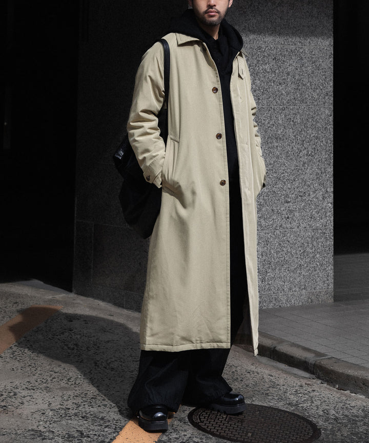 VEIN-ヴェインのFIBRIL POPLIN PADDING BALMACAAN COATのL.BEIGE公式通販サイトsession福岡セレクトショップ