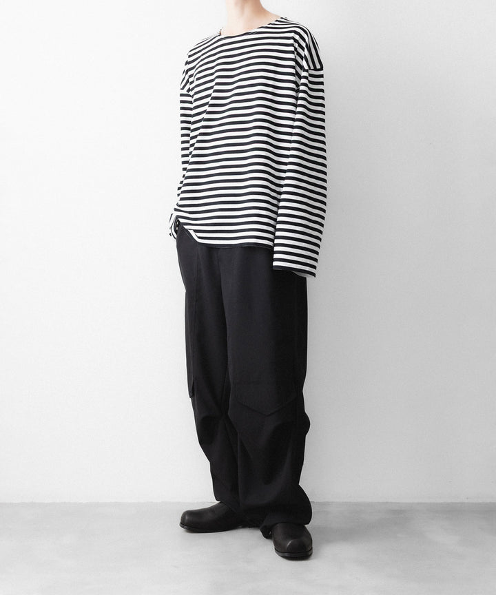 REVERBERATE リバーバレイトのBORDER LONG T SHIRTのBLACK 公式通販サイトsession福岡セレクトショップ