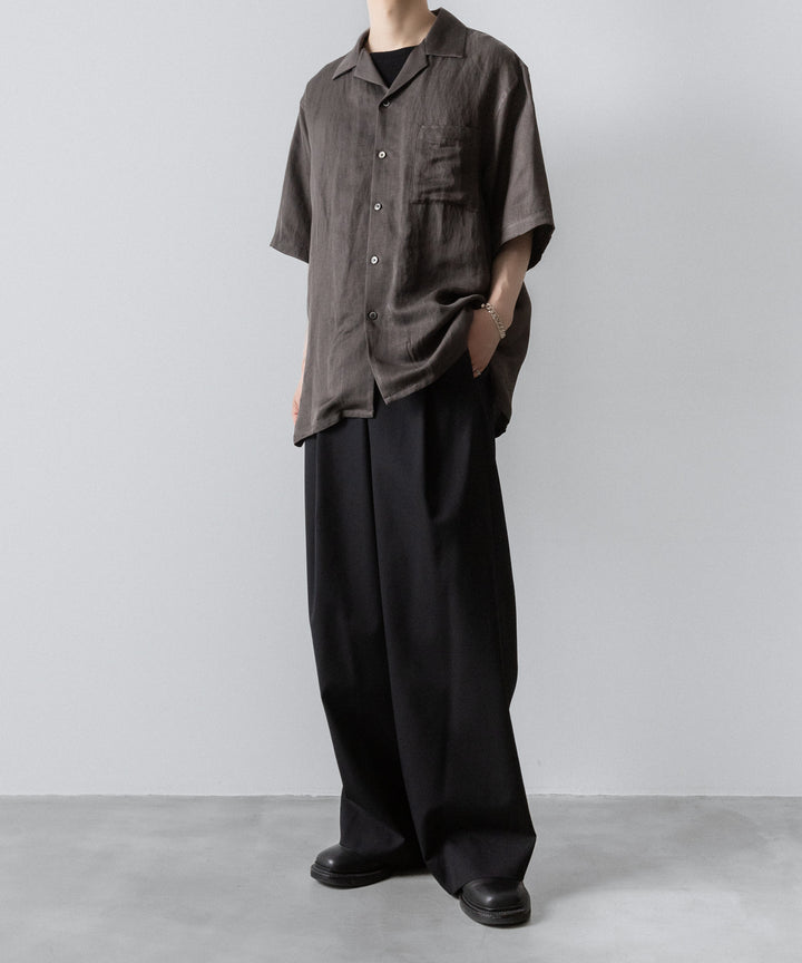 ssstein(シュタイン)のVIS/LI TWILL OVERSIZED OPEN COLLAR SS SHIRT - KHAKIの公式通販サイトsession福岡セレクトショップ