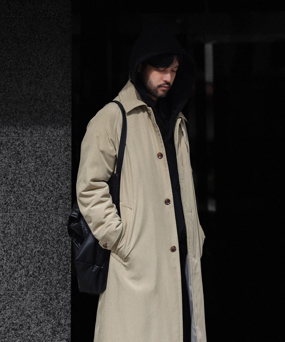 VEIN-ヴェインのFIBRIL POPLIN PADDING BALMACAAN COATのL.BEIGE公式通販サイトsession福岡セレクトショップ