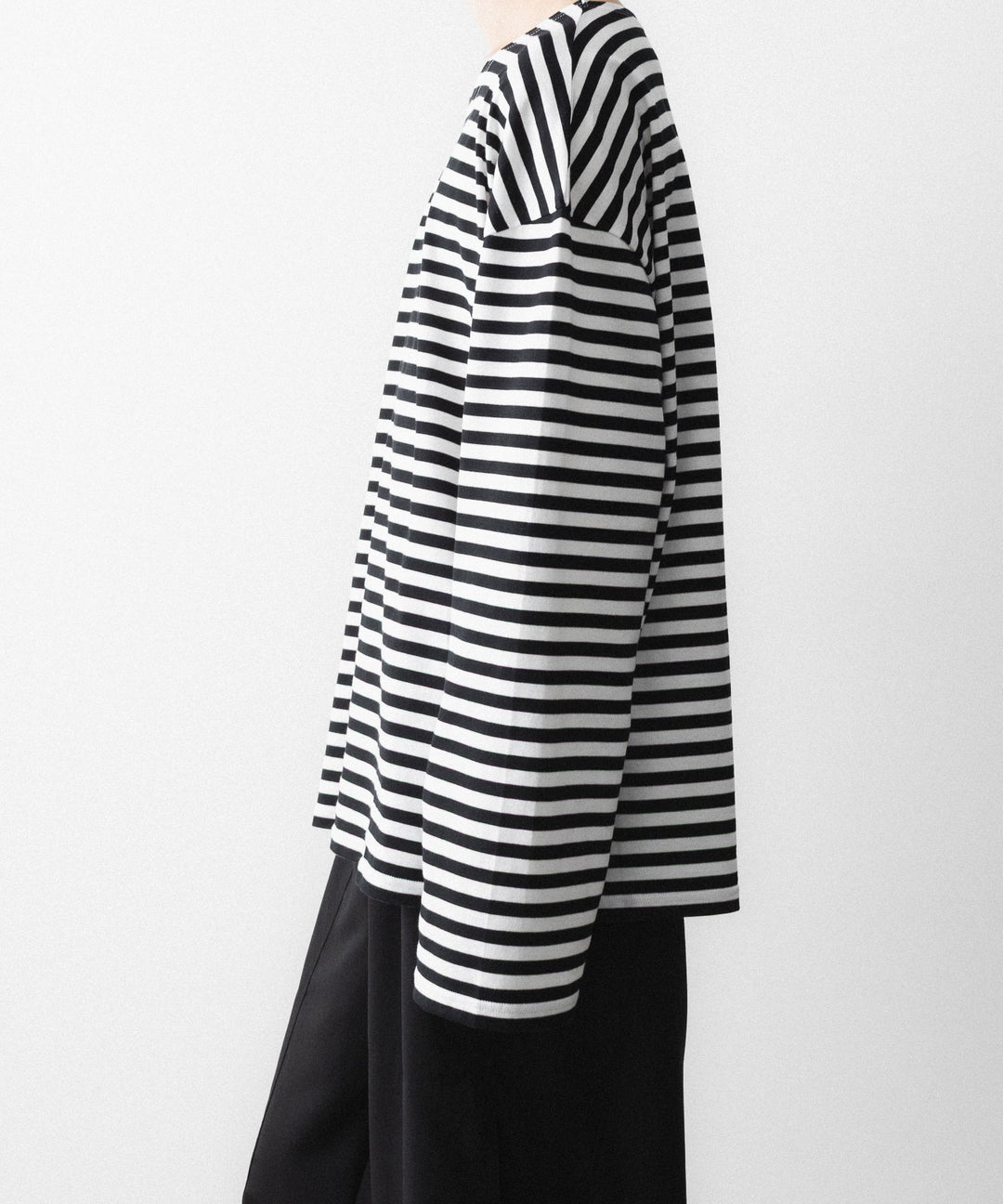 REVERBERATE リバーバレイトのBORDER LONG T SHIRTのBLACK 公式通販サイトsession福岡セレクトショップ