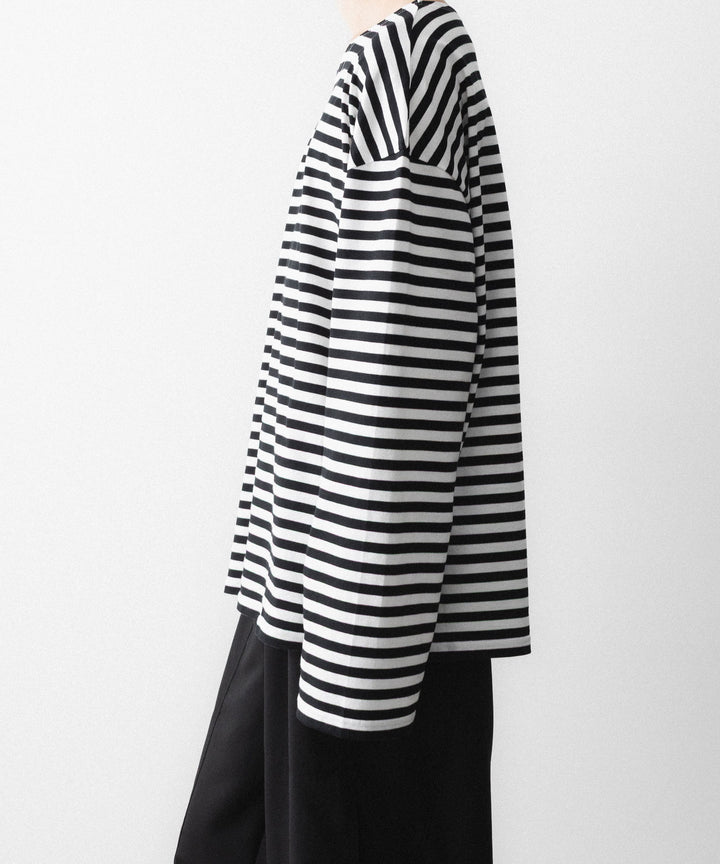 REVERBERATE リバーバレイトのBORDER LONG T SHIRTのBLACK 公式通販サイトsession福岡セレクトショップ