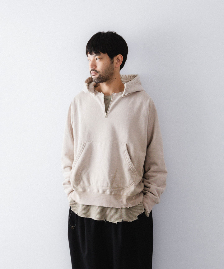 concause-コンコースのFRONT ZIP AFTER HOODIEのBEIGE公式通販サイトsession福岡セレクトショップ