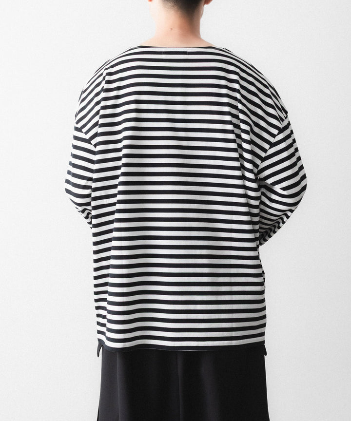 REVERBERATE リバーバレイトのBORDER LONG T SHIRTのBLACK 公式通販サイトsession福岡セレクトショップ