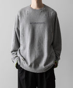 画像をギャラリービューアに読み込む, ssstein(シュタイン)のOVERSIZED REBUILD SWEAT LS - TOP GREYの公式通販サイトsession福岡セレクトショップ
