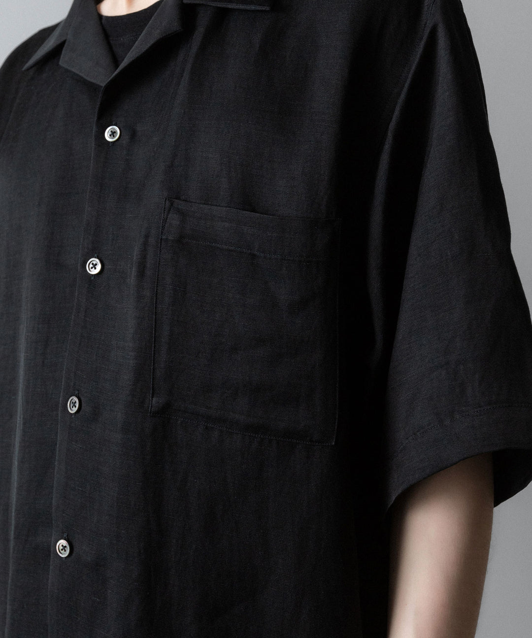 ssstein(シュタイン)のVIS/LI TWILL OVERSIZED OPEN COLLAR SS SHIRT - KHAKIの公式通販サイトsession福岡セレクトショップ