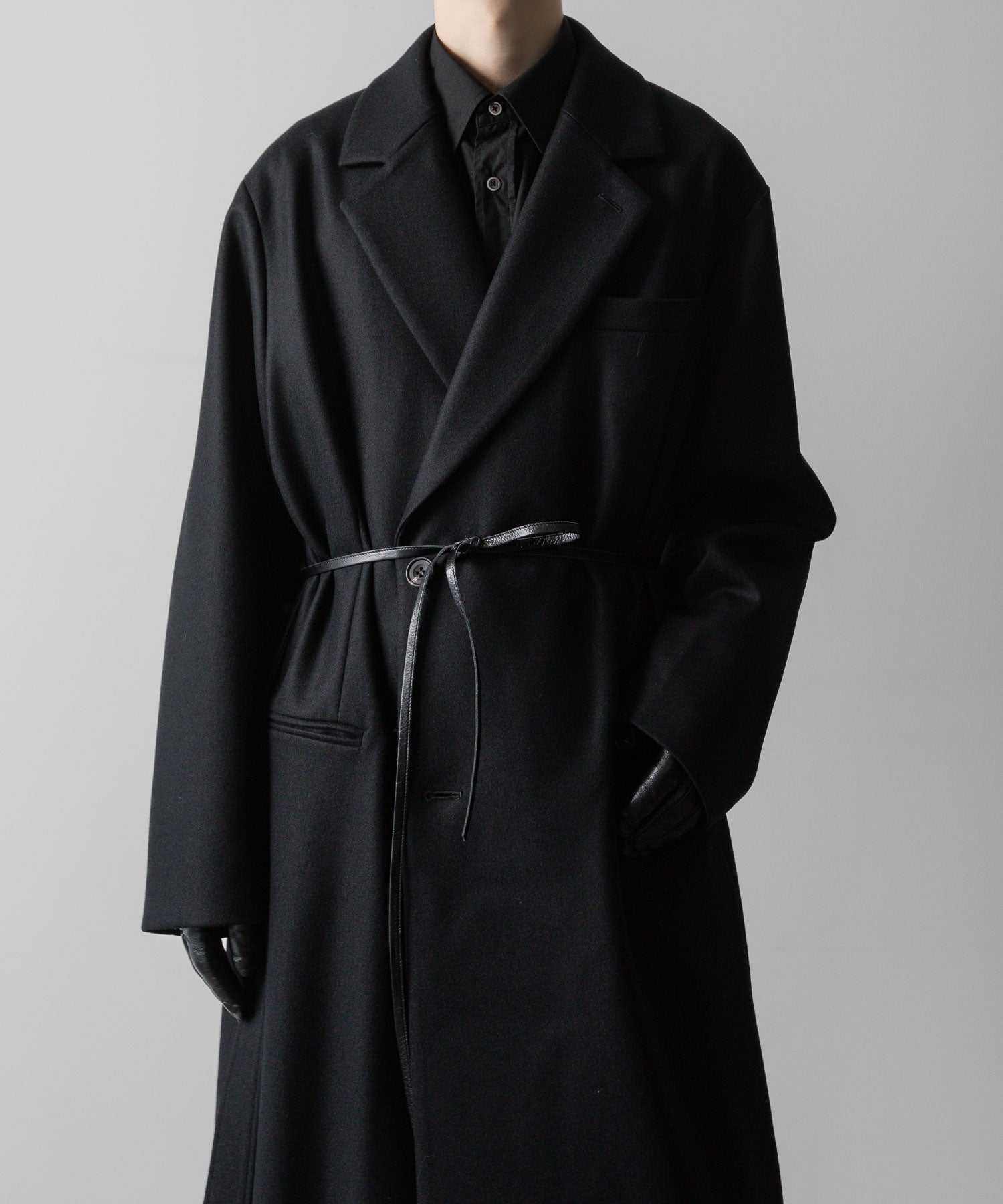 ssstein(シュタイン)の24AWコレクション OVERSIZED MAXI-LENGTH DOUBLE BREASTED COAT - BLACK 公式通販サイトsession福岡セレクトショップ