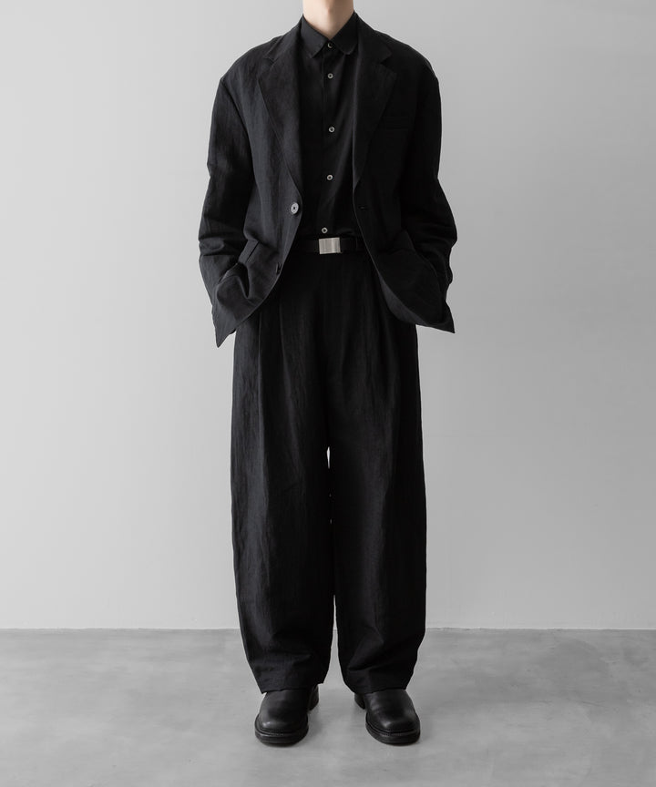 ssstein(シュタイン)のLI/NY POPLIN SINGLE BREASTED JACKET - BLACKの公式通販サイトsession福岡セレクトショップ