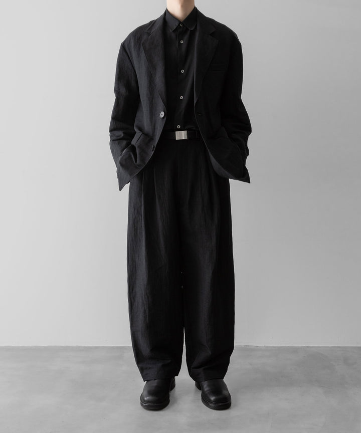 ssstein(シュタイン)のLI/NY POPLIN WIDE EASY TROUSERS - BLACKの公式通販サイトsession福岡セレクトショップ