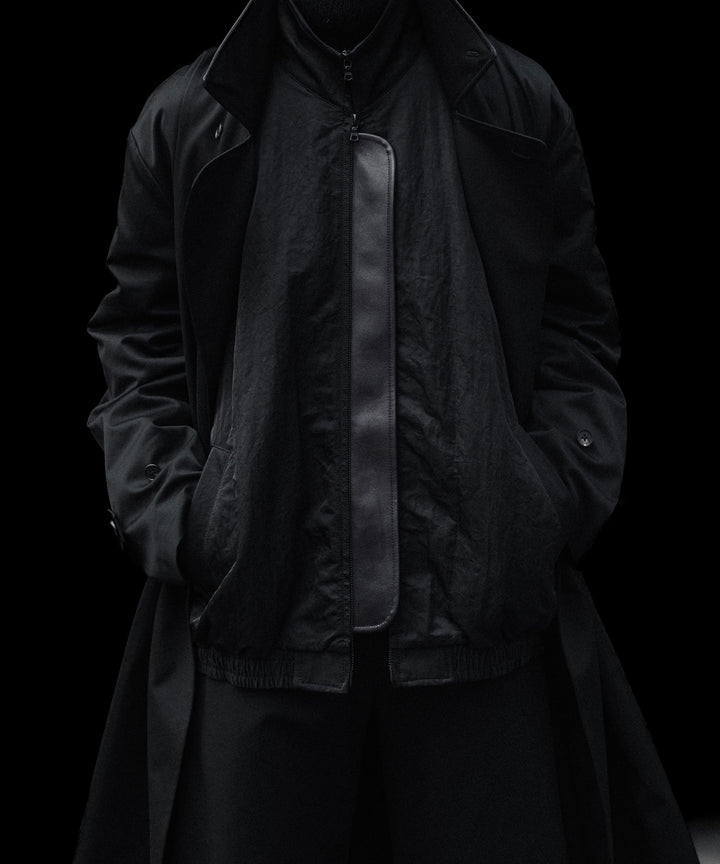 ssstein(シュタイン)のCOTTON SATIN OVERSIZED DOUBLE BREASTED COAT - BLACKの公式通販サイトsession福岡セレクトショップ