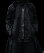 画像をギャラリービューアに読み込む, ssstein(シュタイン)のCOTTON SATIN OVERSIZED DOUBLE BREASTED COAT - BLACKの公式通販サイトsession福岡セレクトショップ
