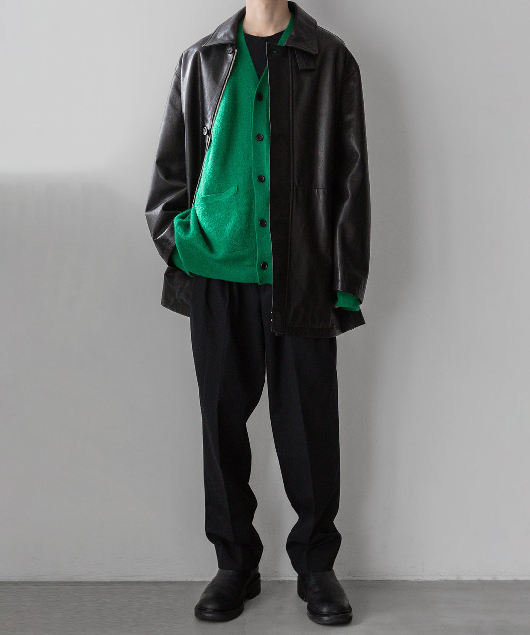 stein(シュタイン)のEXTRA FINE KID MOHAIR CARDIGANのGREEN 公式通販サイト session福岡セレクトショップ