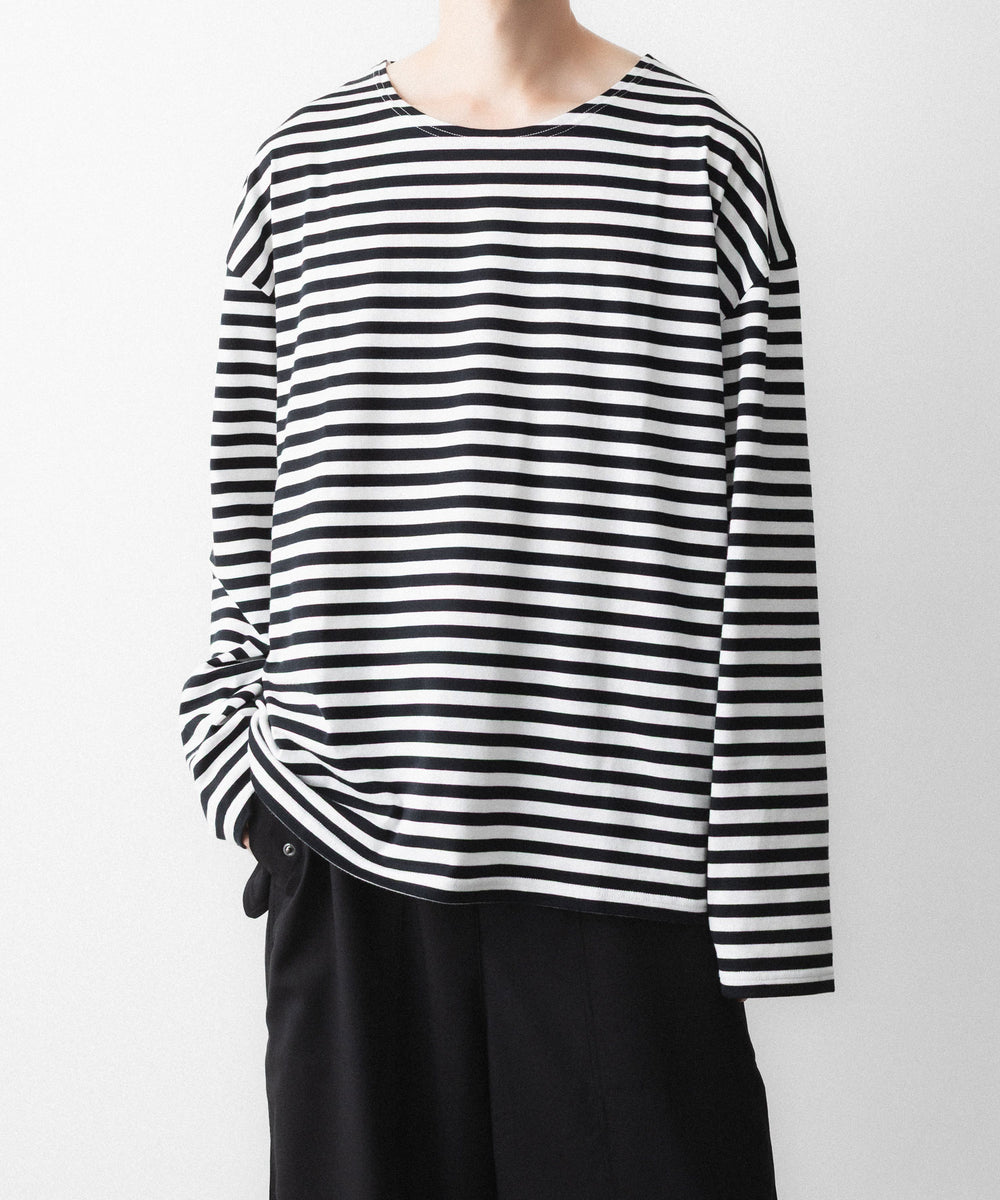 REVERBERATE リバーバレイトのBORDER LONG T SHIRTのBLACK 公式通販サイトsession福岡セレクトショップ