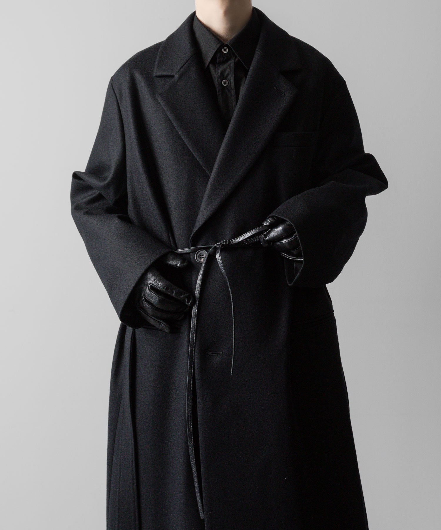 ssstein(シュタイン)の24AWコレクション OVERSIZED MAXI-LENGTH DOUBLE BREASTED COAT - BLACK 公式通販サイトsession福岡セレクトショップ