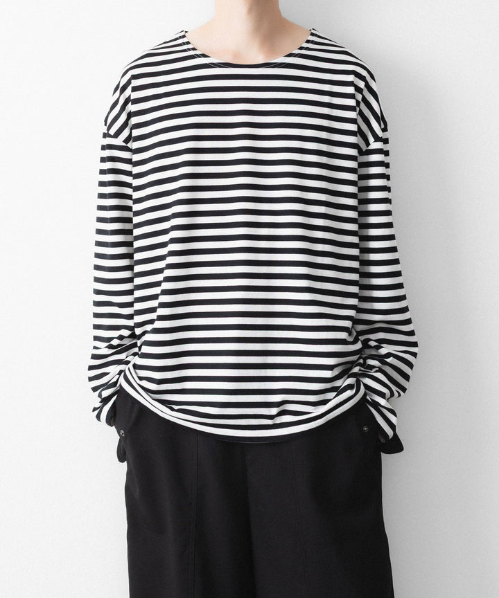 REVERBERATE リバーバレイトのBORDER LONG T SHIRTのBLACK 公式通販サイトsession福岡セレクトショップ