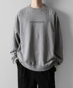 画像をギャラリービューアに読み込む, ssstein(シュタイン)のOVERSIZED REBUILD SWEAT LS - TOP GREYの公式通販サイトsession福岡セレクトショップ
