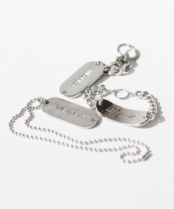 THE OBJECT - ザオブジェクトのOFFICE NAME TAG KEYRINGのSILVER 公式通販サイトsession福岡セレクトショップ