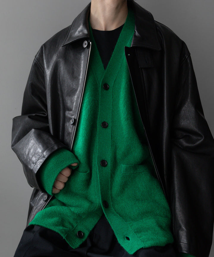 stein(シュタイン)のEXTRA FINE KID MOHAIR CARDIGANのGREEN 公式通販サイト session福岡セレクトショップ