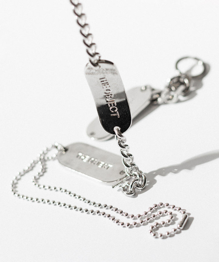 THE OBJECT - ザオブジェクトのOFFICE NAME TAG NECKLACEのSILVER 公式通販サイトsession福岡セレクトショップ