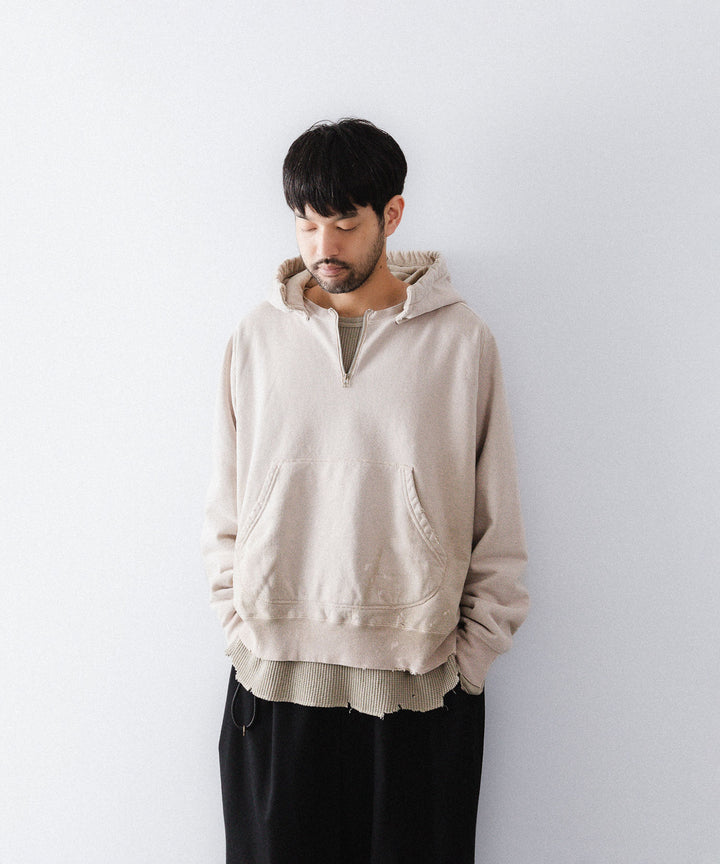 concause-コンコースのFRONT ZIP AFTER HOODIEのBEIGE公式通販サイトsession福岡セレクトショップ