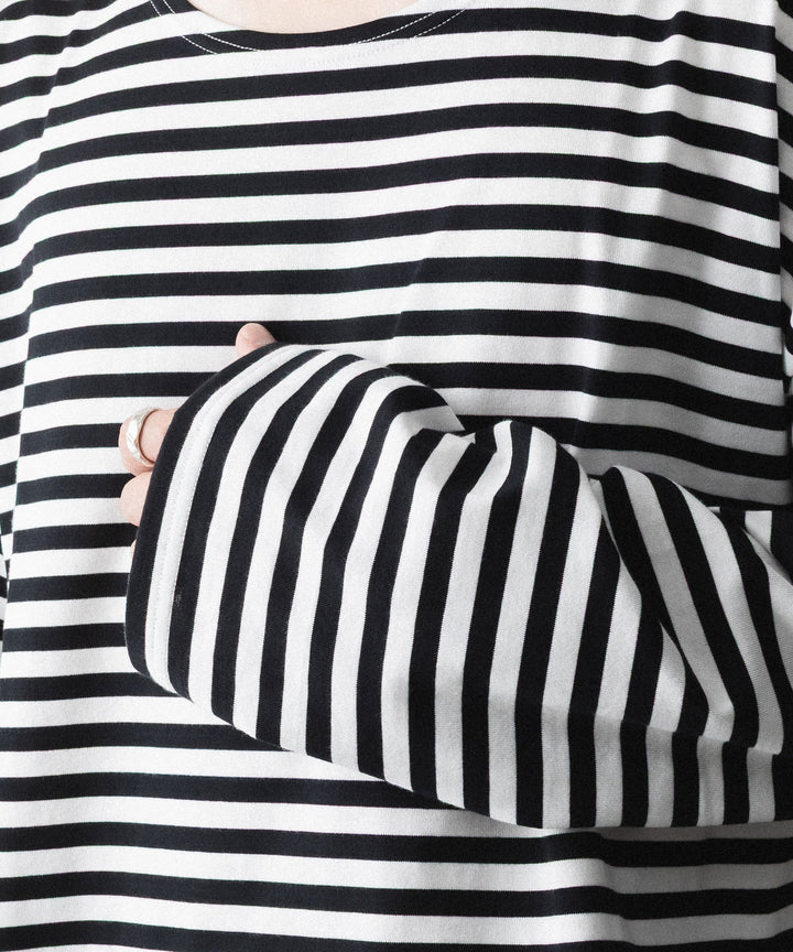 REVERBERATE リバーバレイトのBORDER LONG T SHIRTのBLACK 公式通販サイトsession福岡セレクトショップ