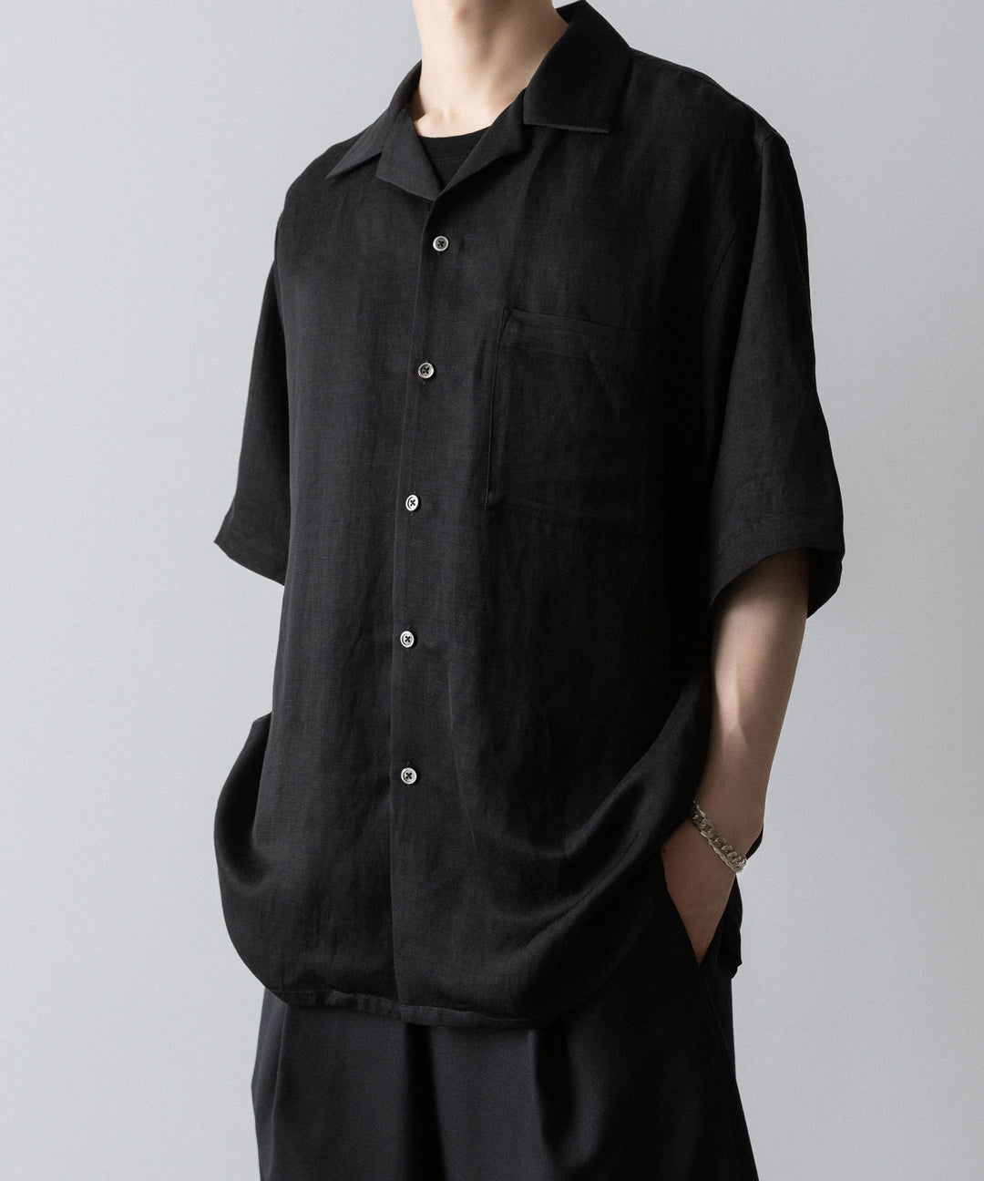 ssstein(シュタイン)のVIS/LI TWILL OVERSIZED OPEN COLLAR SS SHIRT - KHAKIの公式通販サイトsession福岡セレクトショップ