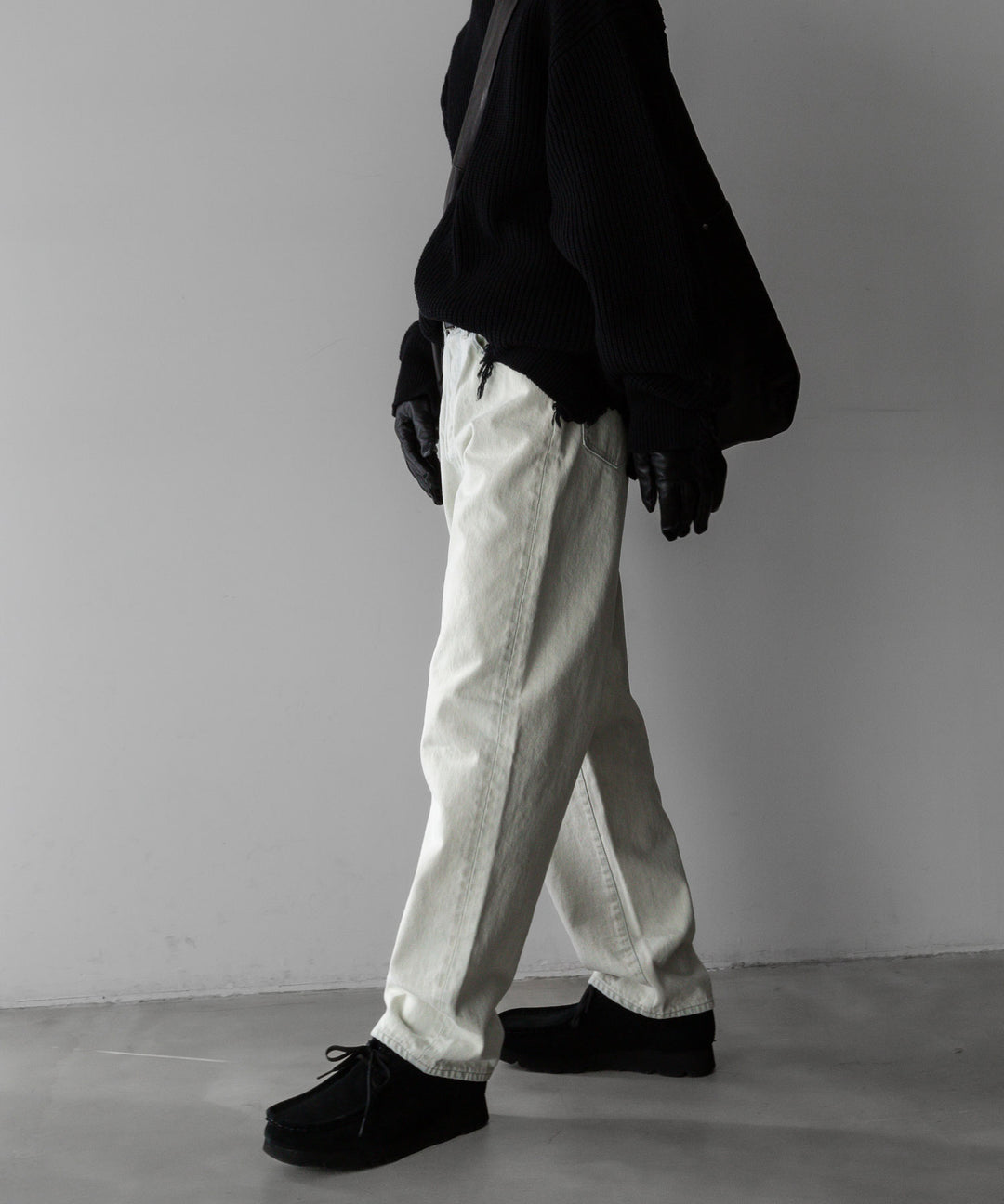 stein(シュタイン)の24SSコレクションMILLED DAMAGE KNIT LSのBLACK 公式通販サイトsession福岡セレクトショップ