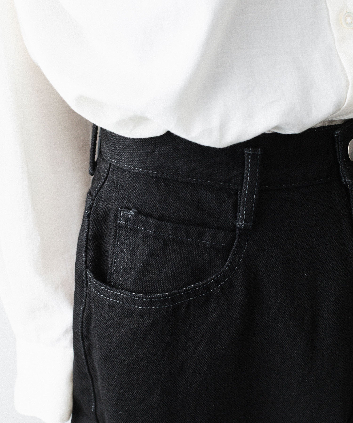 nakedgauge / ネイキッドゲージ】ONE WASH ASHLEY JEANS - BLACK